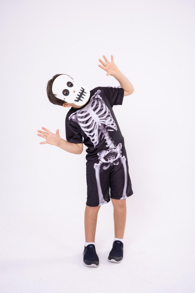 Fantasia Halloween Menino Esqueleto