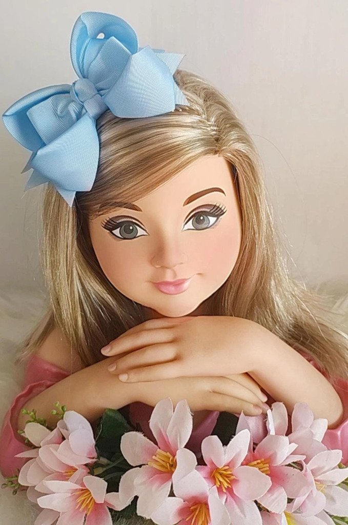 Laço Belli Bico de Pato Azul Bebê