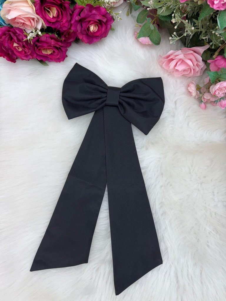 Laço Opcional / Faixa Do Vestido Selena Preto