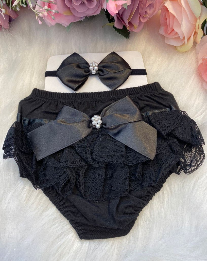 Kit Bunda Rica Preto/Calcinha