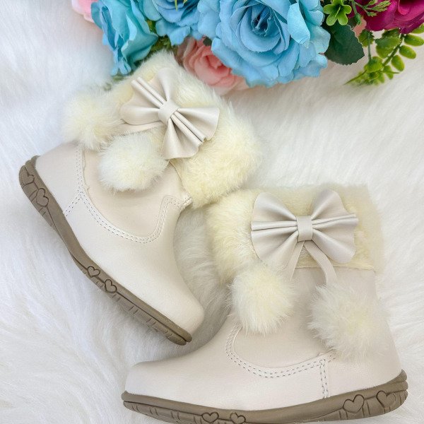 Bota/Coturno Flor Di Mila Zoe Off-Marfim