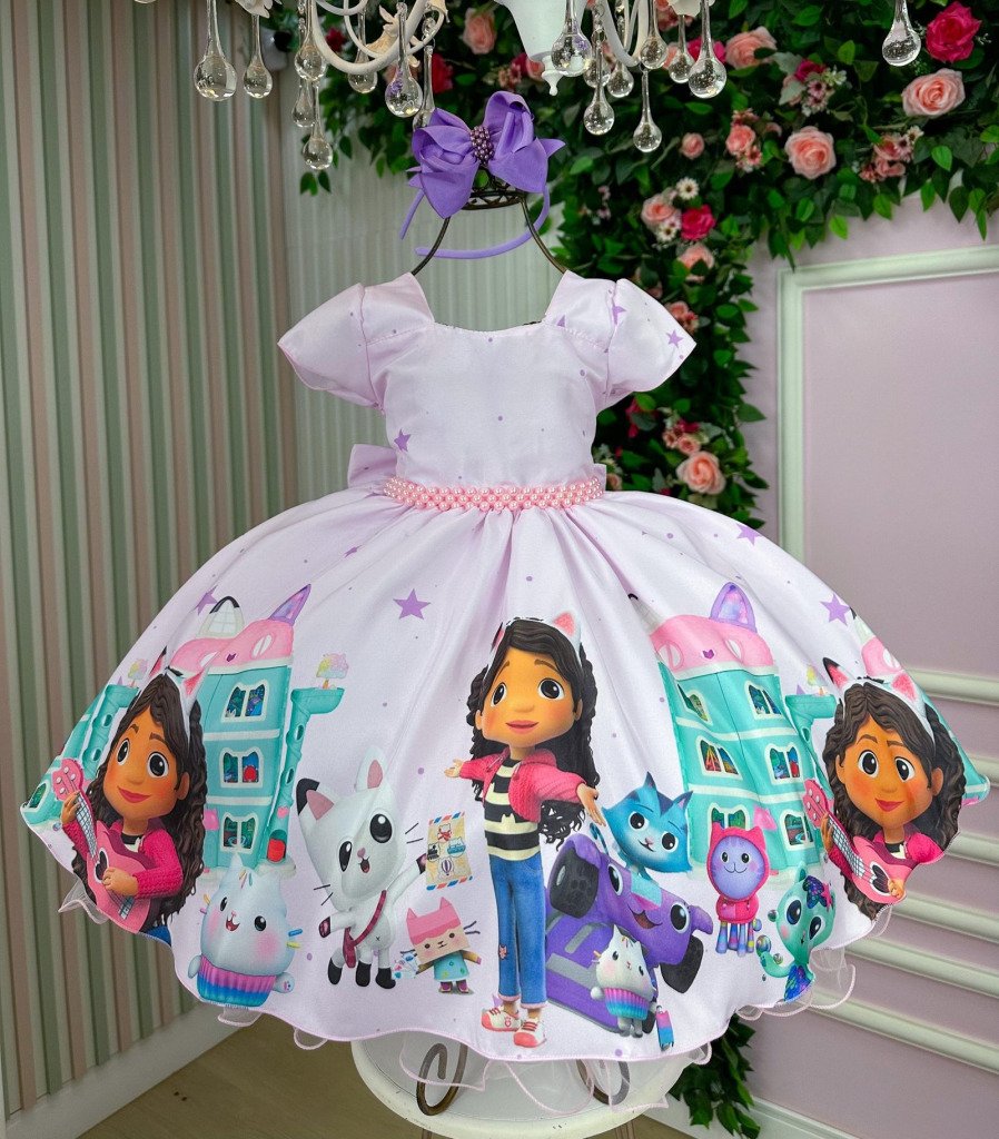 Vestido Tematicos da Gigi A Casa Mágica da Gaby
