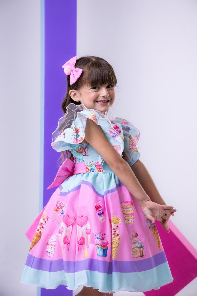 Vestido Tematicos Kids Doces – Doceria – Candy