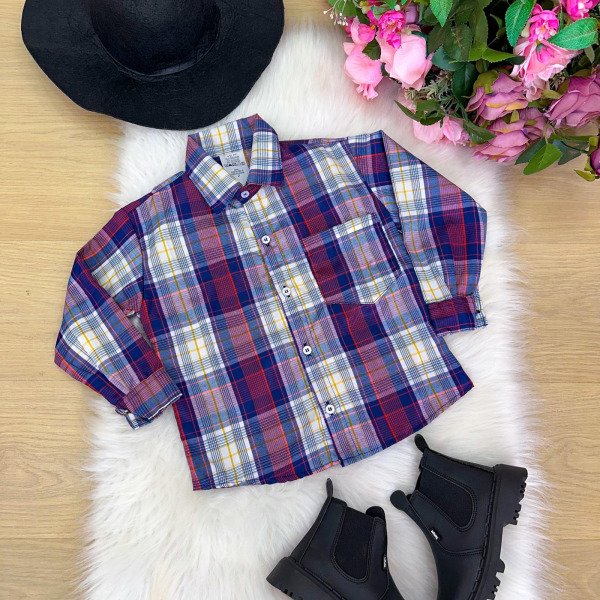 Camisa Xadrez Junina Dante