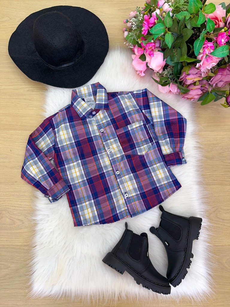 Camisa Xadrez Junina Dante