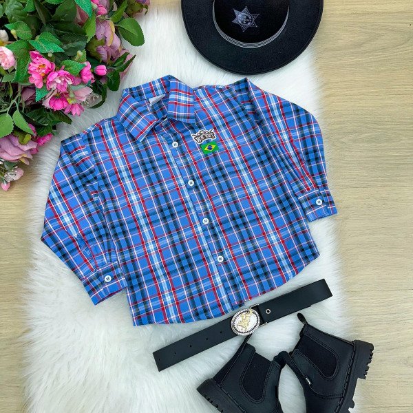 Camisa Junina Miss Cherry Rodeio Thomas