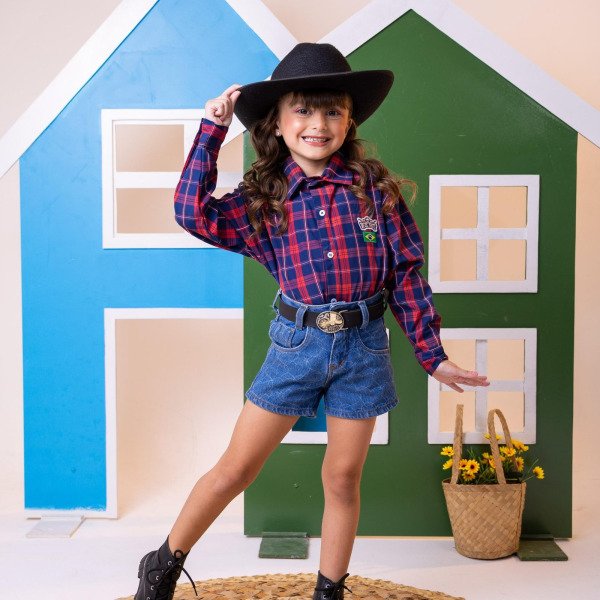 Camisa Junina Miss Cherry Rodeio Patrick