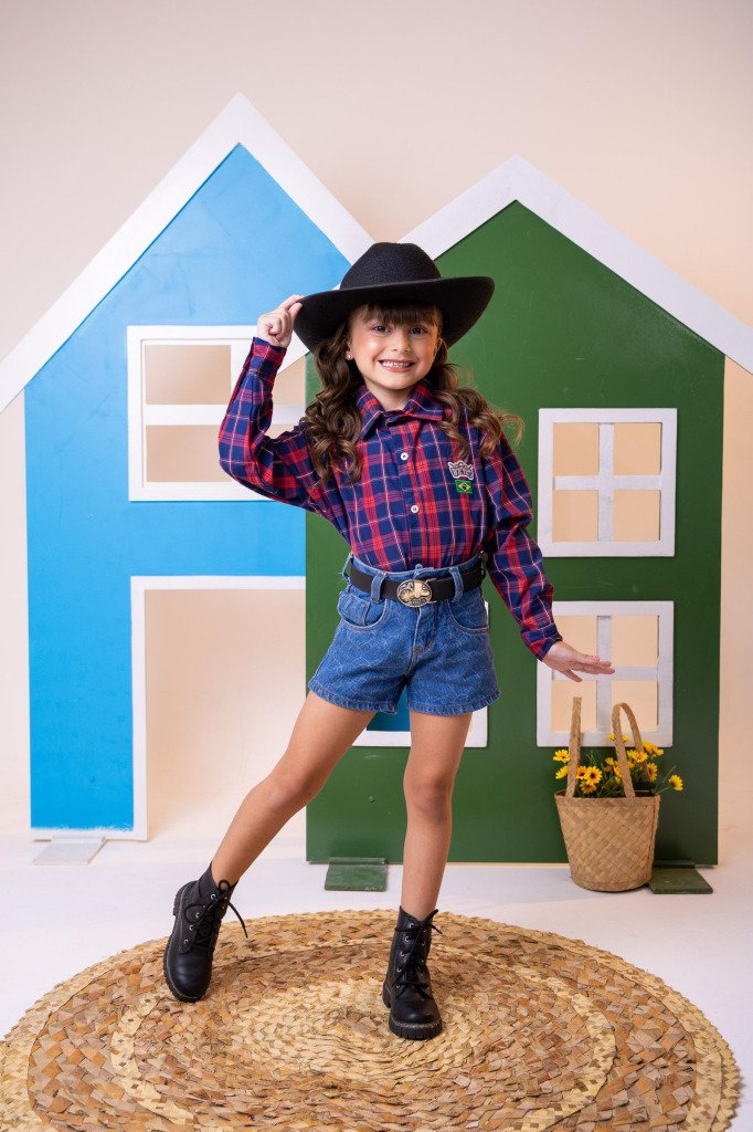 Camisa Junina Miss Cherry Rodeio Patrick