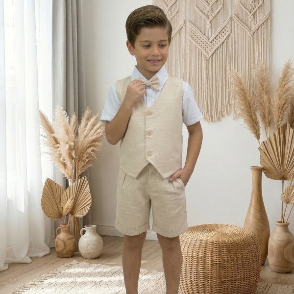 Conjunto Social Miss Cherry Leandro Colete Linho