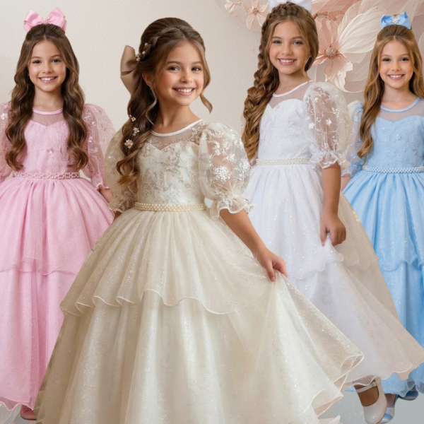 Vestido Bella Child Longo Eva