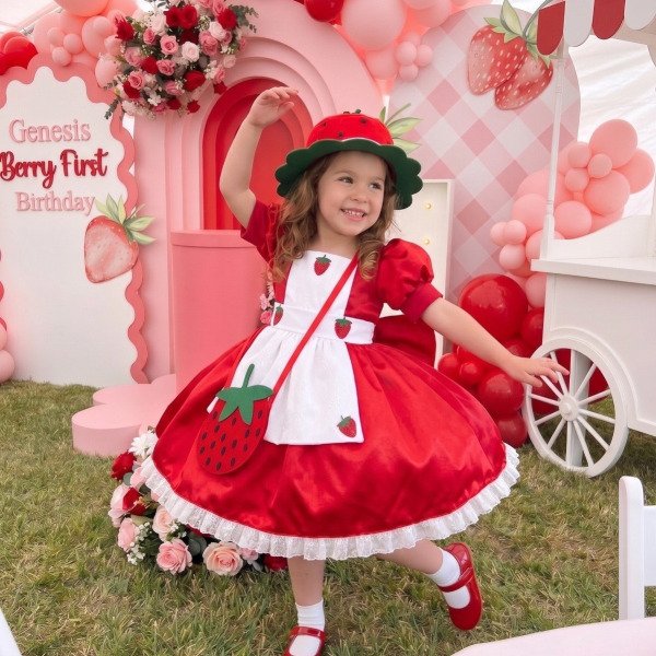 Fantasia Princesa Belli Moranguinho