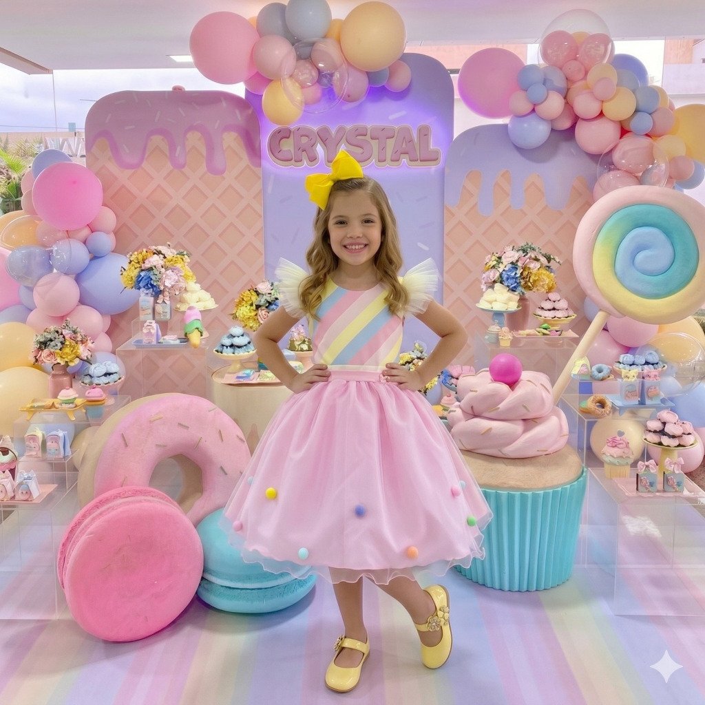 Vestido Mini Miss Temático Circo – Candy