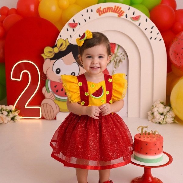 Romper/Vestido Princesa Belli Melancia