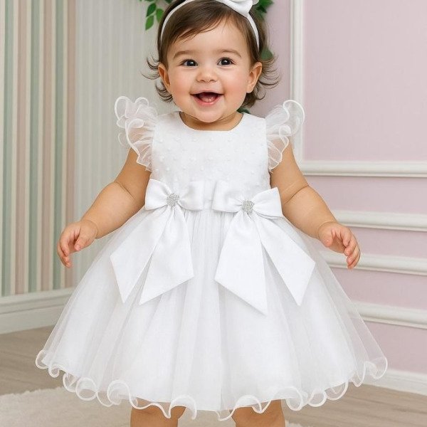 Vestido Marie Bebe Mia Branco