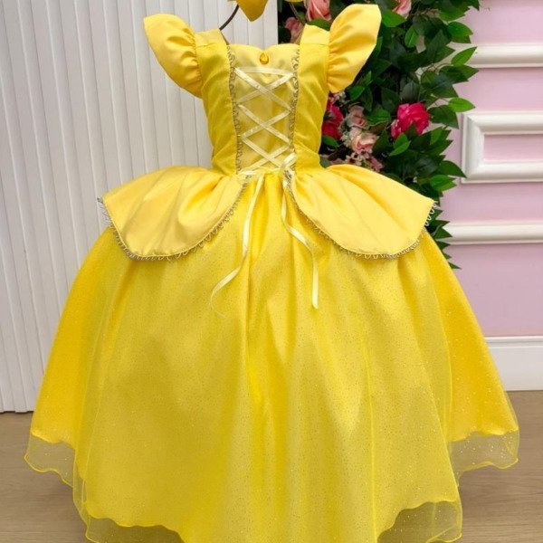 Fantasia/ Vestido Mini Miss Longo A Bela e a Fera