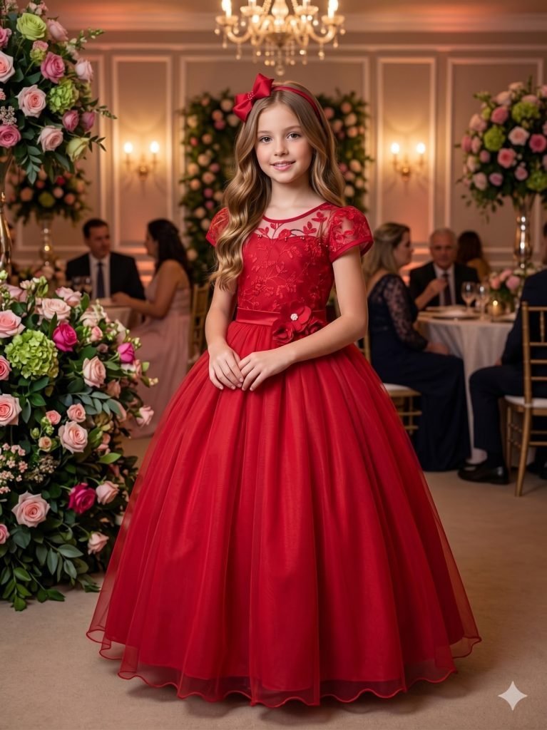 Vestido Mini Miss Longo Carol Vermelho