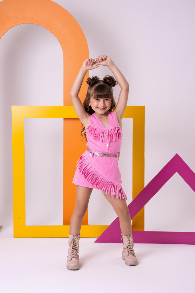 Conjunto Blogueirinha Boiadeira Maraisa Rosa