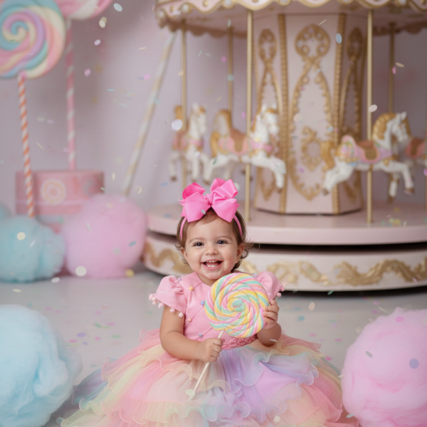 Vestido Menina Bonita Arco iris Aurora – Candy