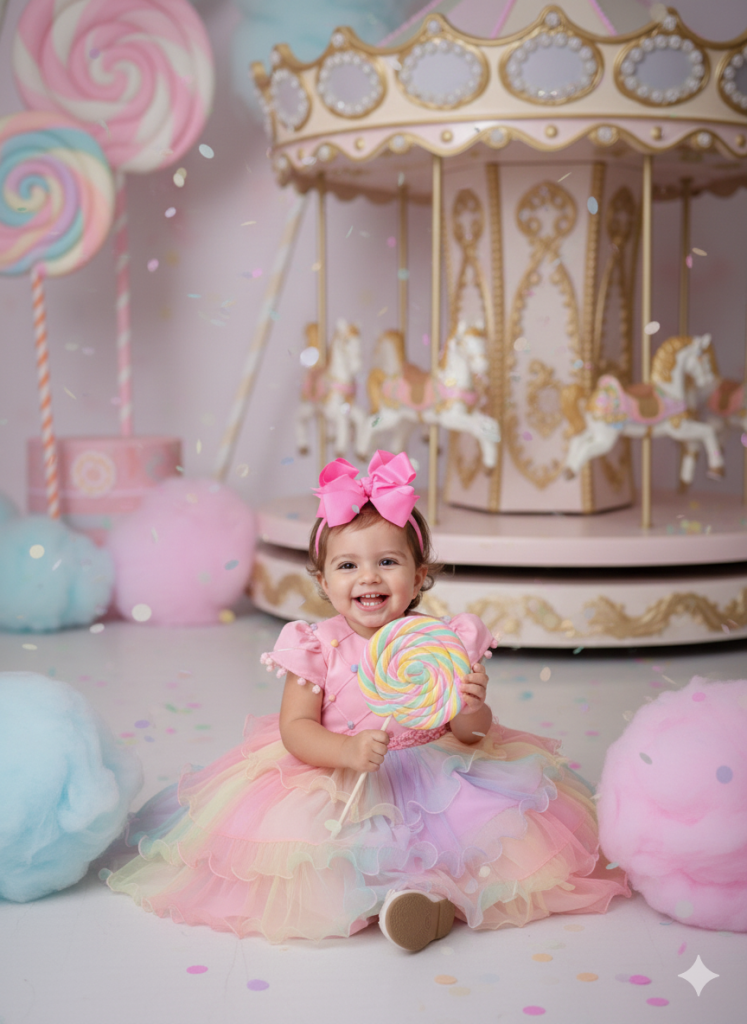 Vestido Menina Bonita Arco iris Aurora – Candy