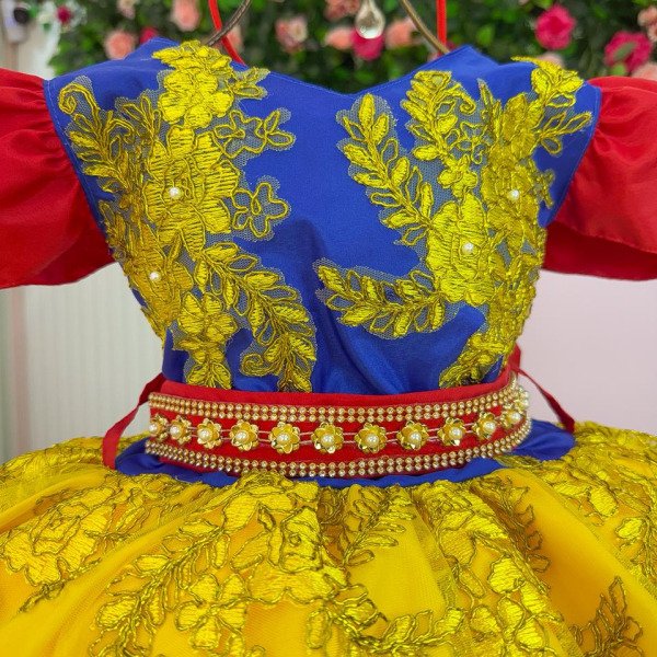 Vestido Marie Temático Realeza Princesa Maça