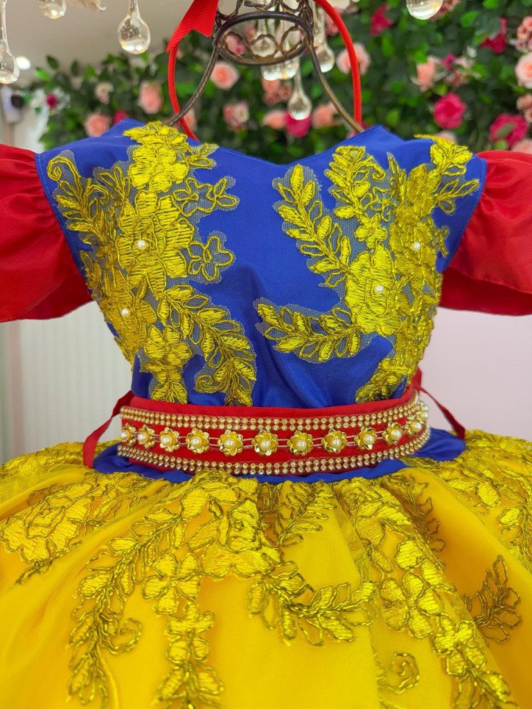Vestido Marie Temático Realeza Princesa Maça