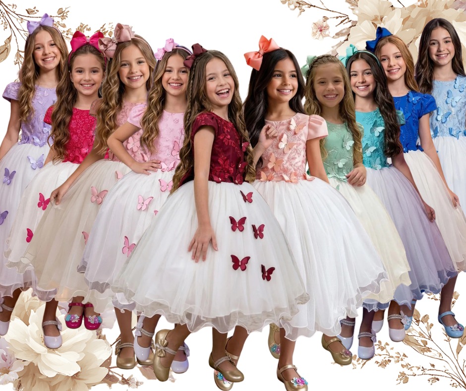 Vestido Juvenil – Midi Vila Lele Sabrina