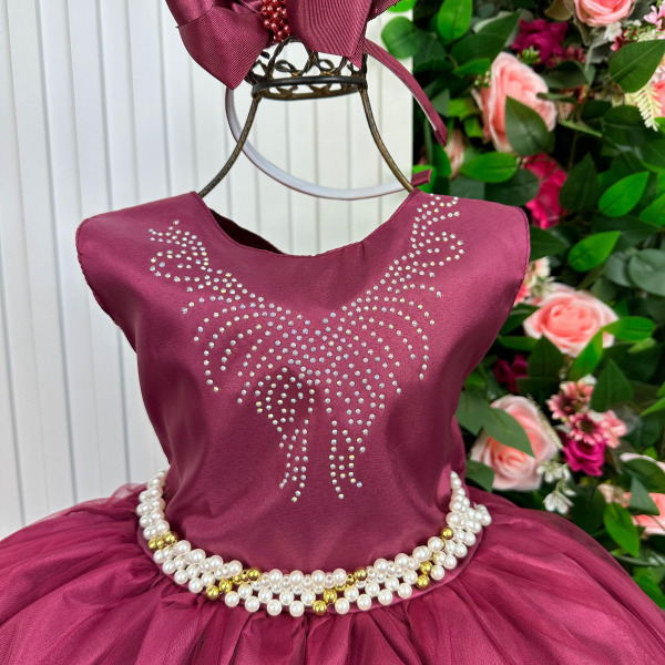 Vestido Marie Longo Larissa Marsala
