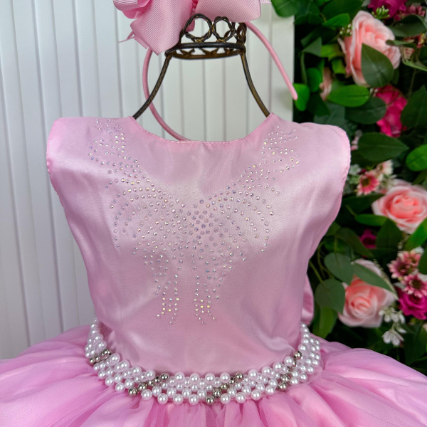 Vestido Marie Longo Larissa Rosa Bebe