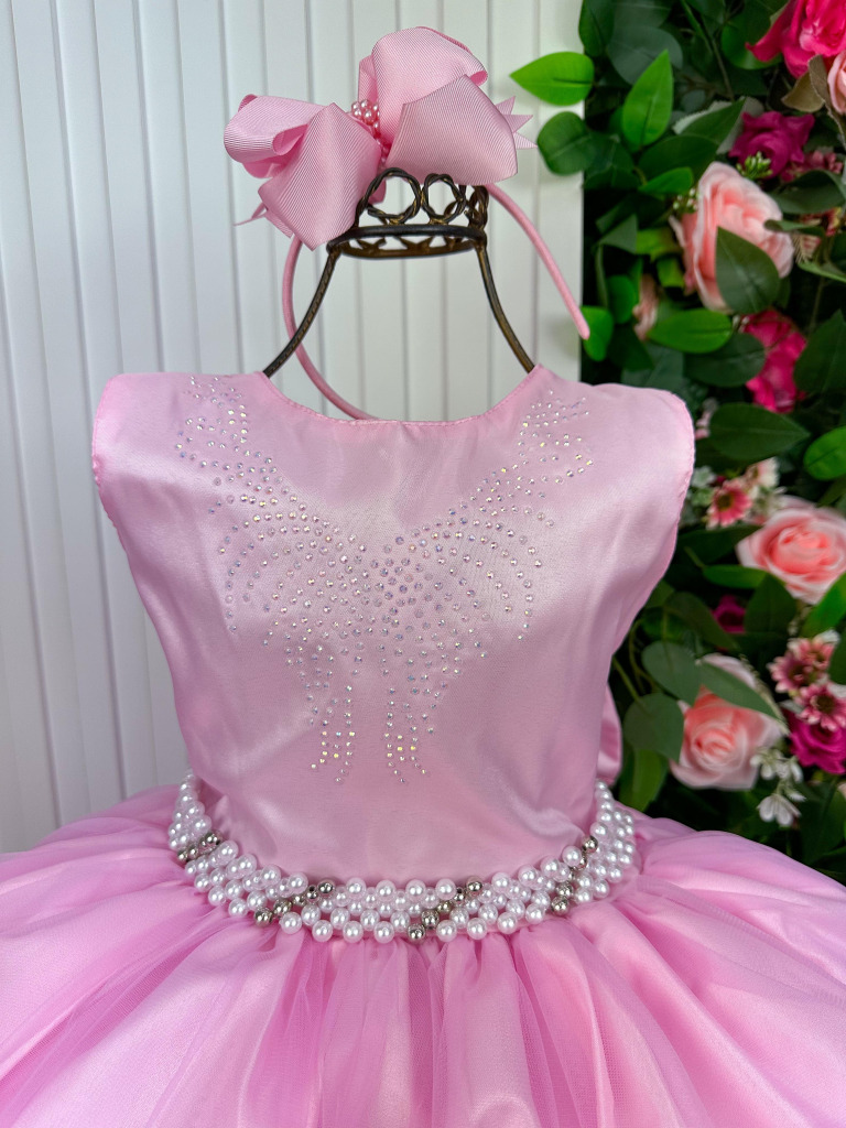 Vestido Marie Longo Larissa Rosa Bebe