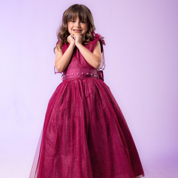 Vestido Marie Longo Mel Marsala