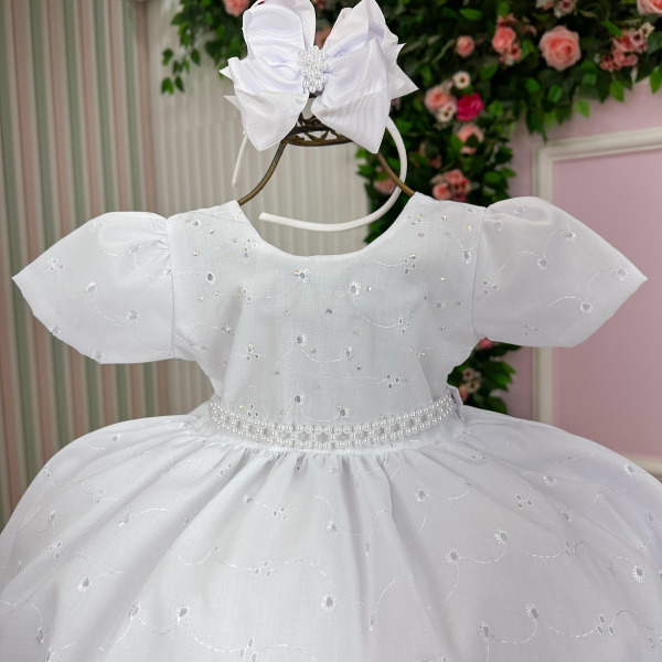 Vestido Miss Cherry Cristal Lese – Laise Branco