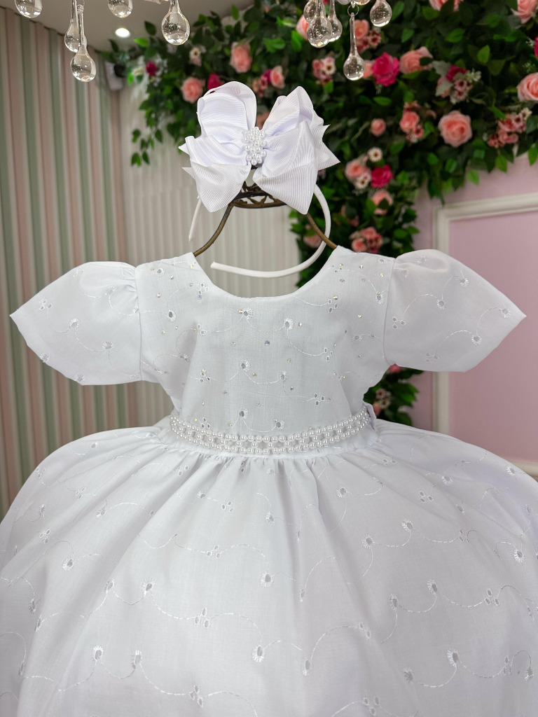 Vestido Miss Cherry Cristal Lese – Laise Branco