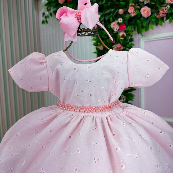 Vestido Miss Cherry Cristal Lese – Laise Rosa Bebe