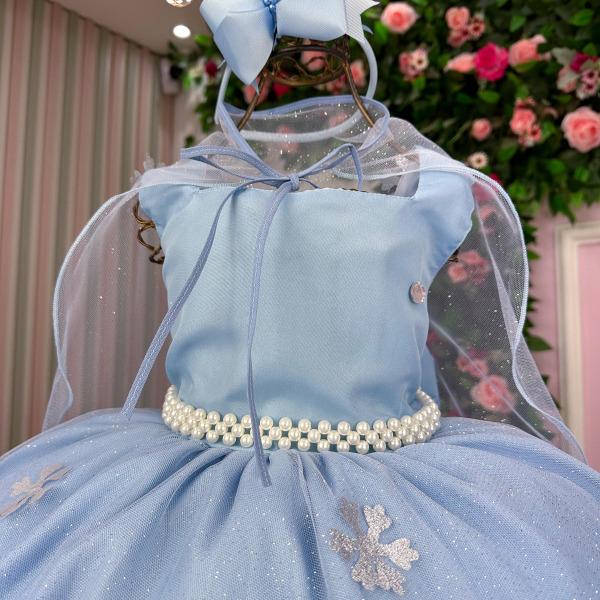 Vestido Tematico Princesa Gelo