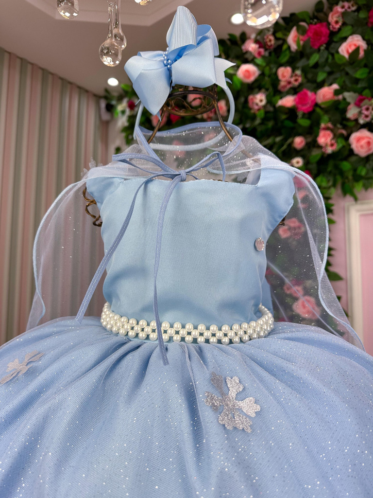 Vestido Tematico Princesa Gelo