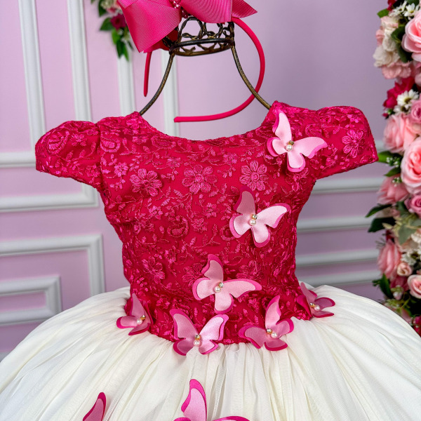 Vestido Vila Lele Juvenil Jade Peito Pink