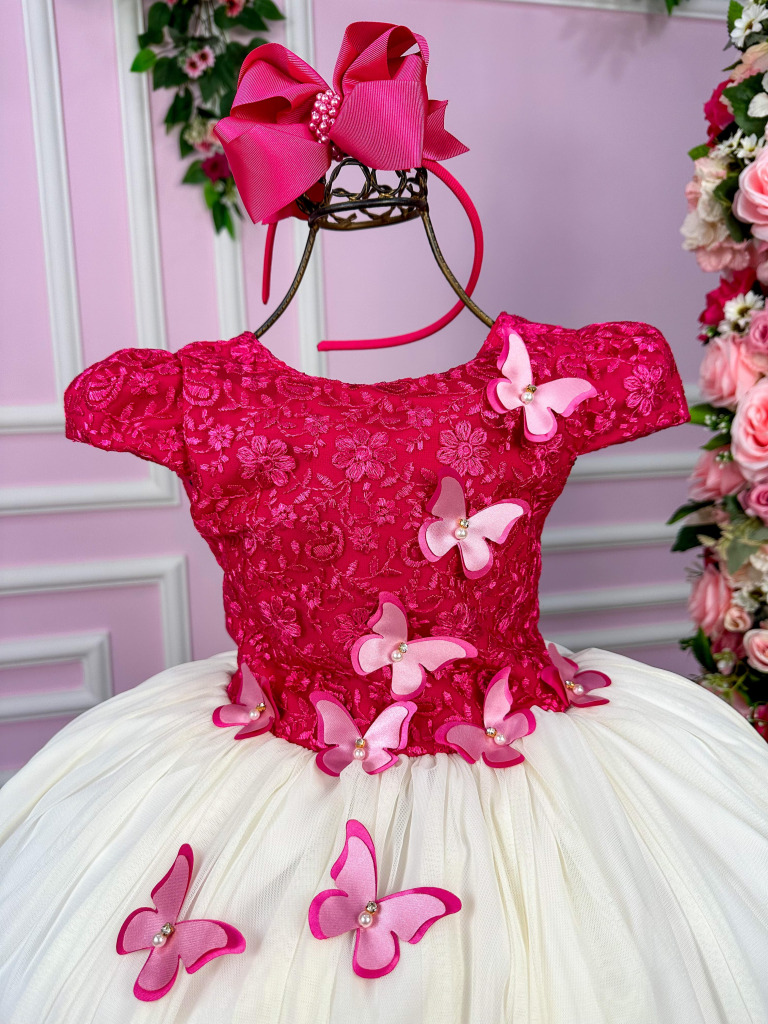Vestido Vila Lele Juvenil Jade Peito Pink