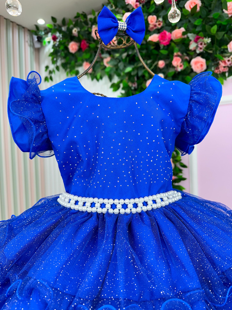 Vestido Ysa Kids Belinda Azul Royal