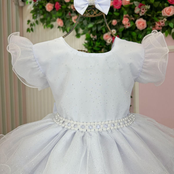Vestido Ysa Kids Belinda Branco
