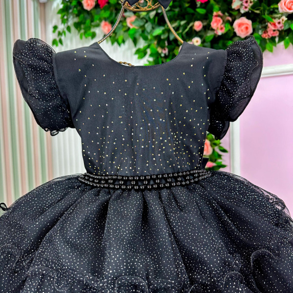 Vestido Ysa Kids Belinda Preto