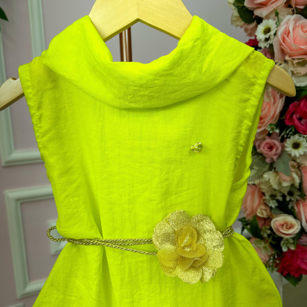 Vestido Blogueirinha Serena Verde Lima Neon