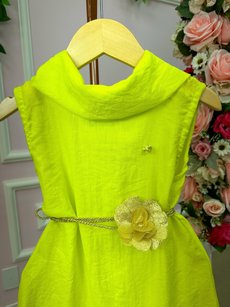 Vestido Blogueirinha Serena Verde Lima Neon