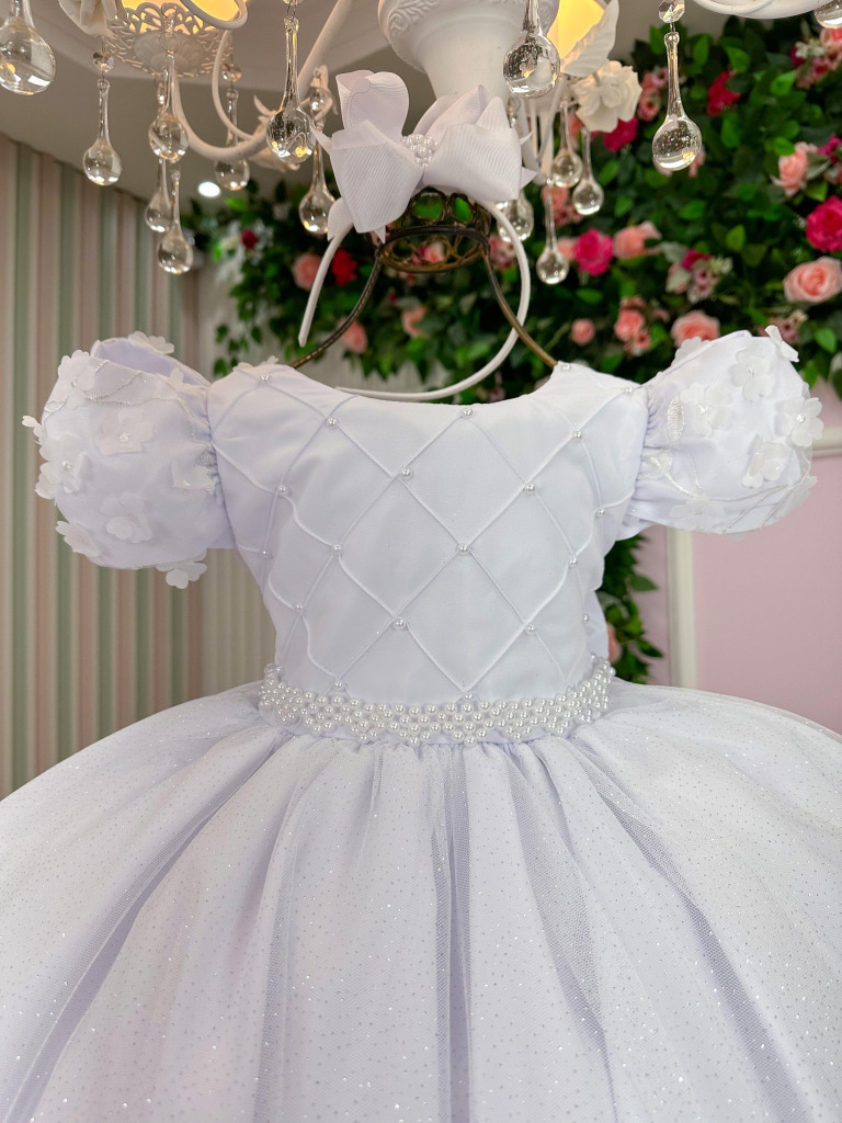 Vestido Bella Child Veronica Branco