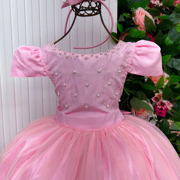 Vestido Enjoy Longo Gabriela Rosa Bebe