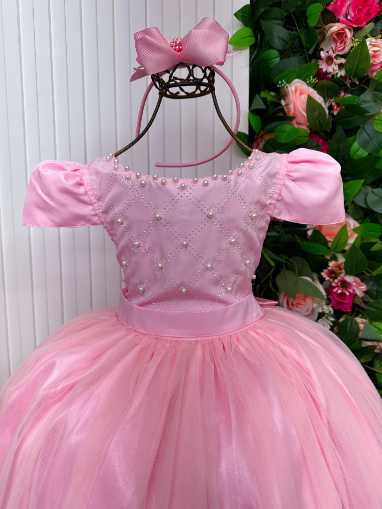 Vestido Enjoy Longo Gabriela Rosa Bebe