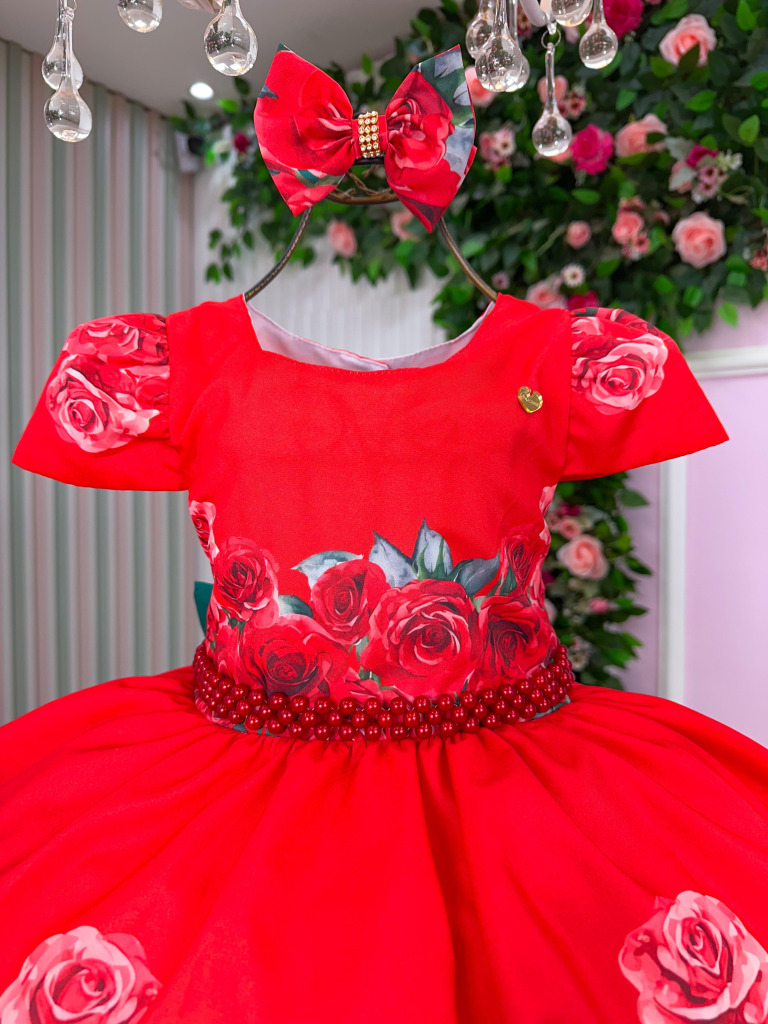Vestido Mimadine Melina Vermelho Natal
