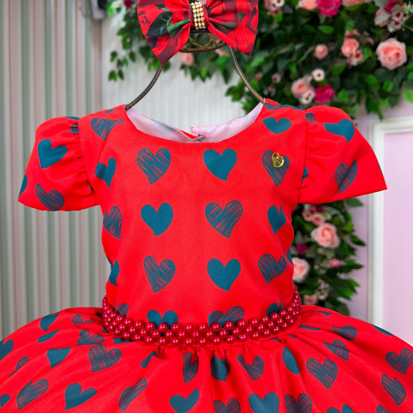 Vestido Mimadine Melissa Natal Vermelho