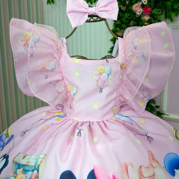 Vestido Temáticos Kids Turma Mickey Mouse Baby Disney