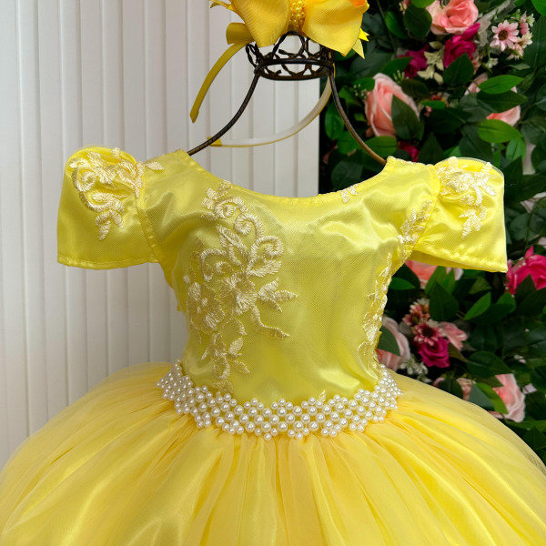 Vestido Enjoy Longo Jaqueline Amarelo
