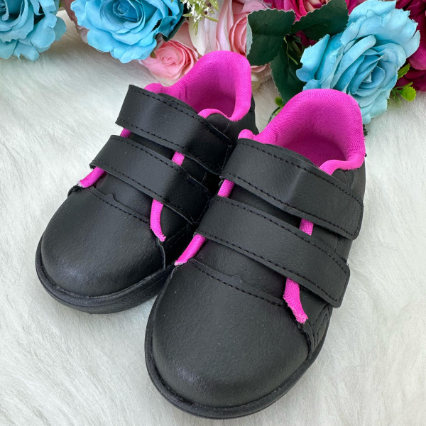 Tenis D Milan Vivi Preto Com Pink